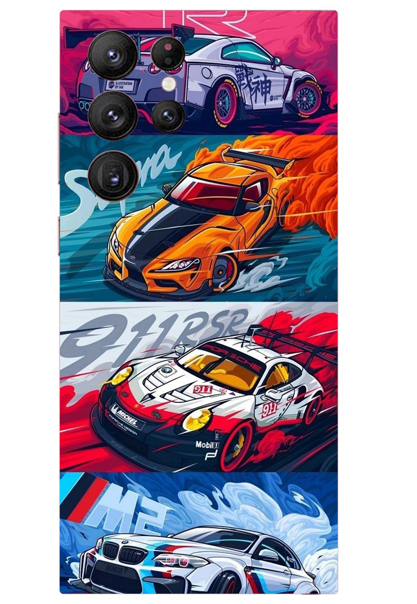 Sports Cars Design Mobile Skin 3M Material