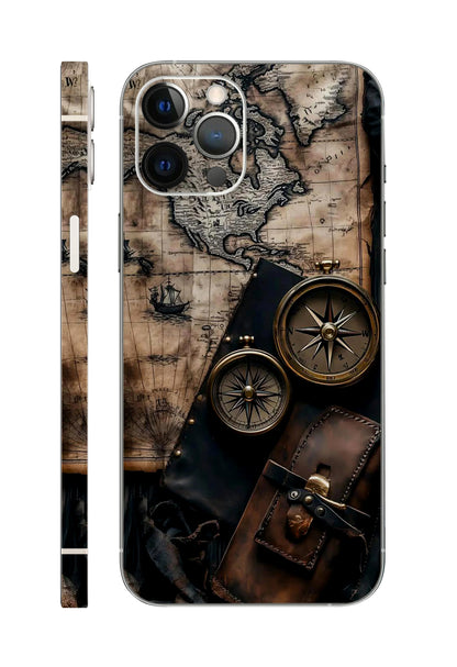 Compass Design Mobile Skin 3M Material